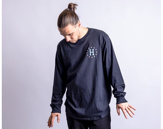 Triko HUF Puff Galaxies Longsleeve Black