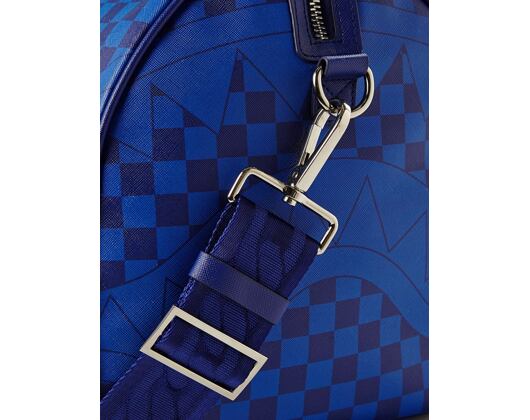 Taška Sprayground Blue Checkered Shark Duffle