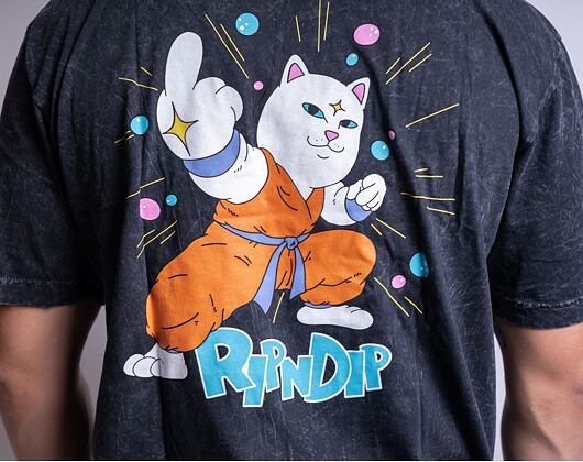 Triko Rip & Dip Power Tee Black Mineral Wash