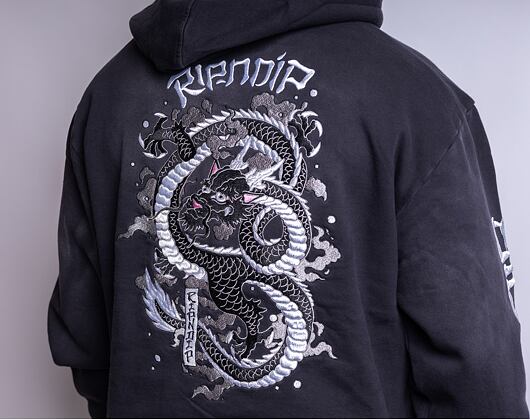 Mikina Rip & Dip Mystic Jerm Hoodie Black Faded Wash