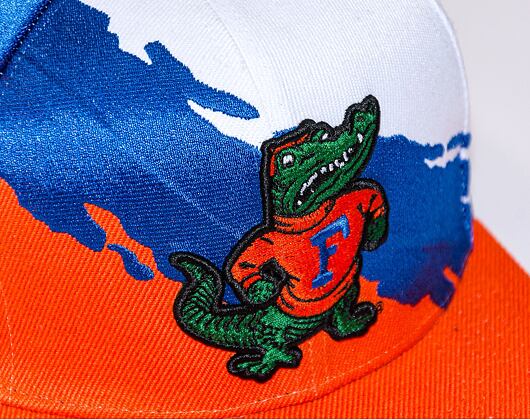 Kšiltovka Mitchell & Ness PAINTBRUSH SNAPBACK University Of Florida White / Orange