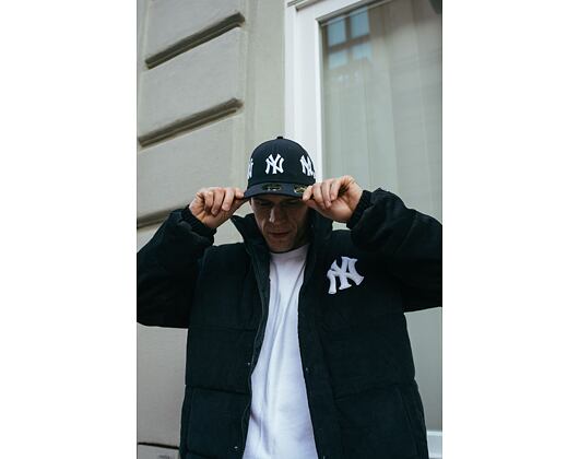 Bunda New Era MLB Cord Puffer Jacket New York Yankees Navy / White