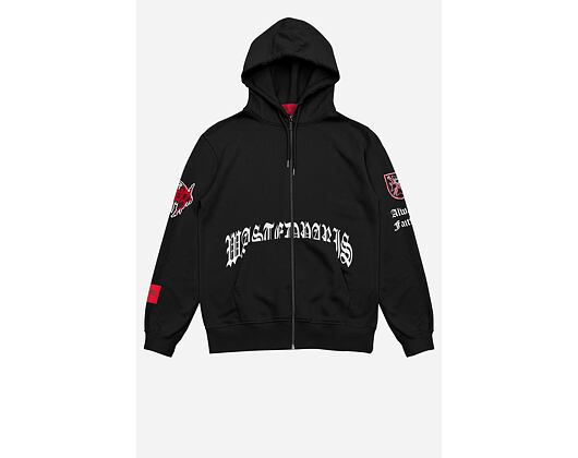 Mikina Wasted Paris Hoodie Zip 10 years - Black