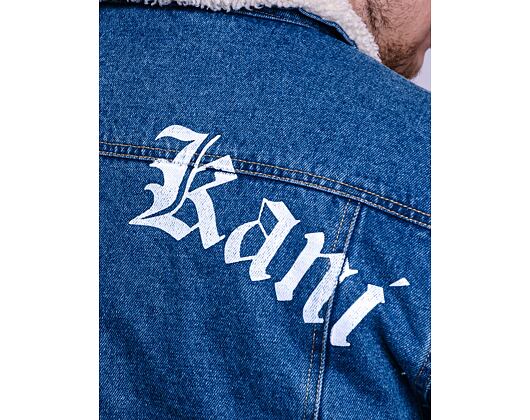 Džínová Bunda Karl Kani Old English Denim Jacket dirty blue