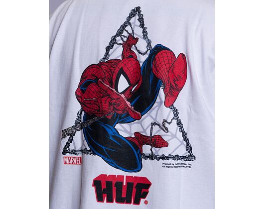 Triko HUF x Spider-Man Thwip Triangle T-Shirt white