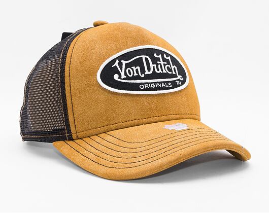 Kšiltovka Von Dutch Boston Trucker Imi Suede Brown/Black