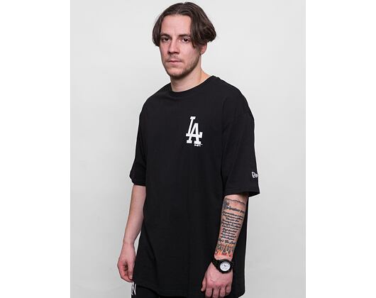 Triko New Era MLB League Essentials Oversized Tee Los Angeles Dodgers Black/White