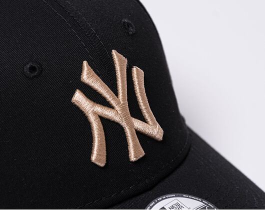 Dětská kšiltovka New Era 9FORTY Kids MLB League Essential New York Yankees Black / Oat Milk Beige