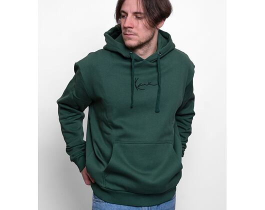 Mikina Karl Kani Small Signature Essential Hoodie dark green
