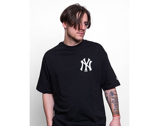 Triko New Era MLB Floral Graphic Flowers Oversized Tee New York Yankees Black / Optic White