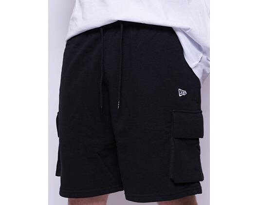 Kraťasy New Era Essentials Cargo Shorts Black / Optic White