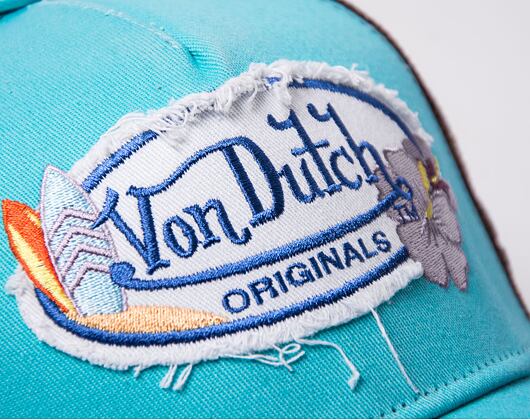 Kšiltovka Von Dutch Trucker Skara Teal/Brown