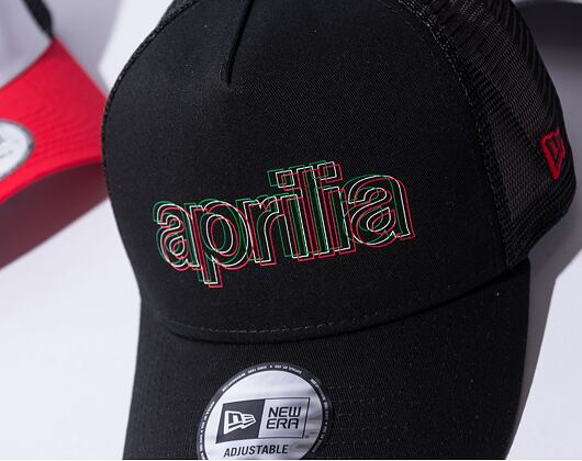 Kšiltovka New Era 9FORTY A-Frame Trucker Essential Aprilia Black