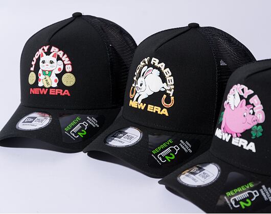 Kšiltovka New Era 9FORTY A-Frame Trucker Sign Black / Pink
