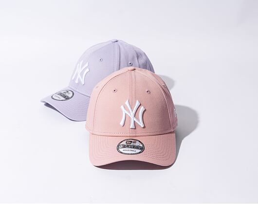 Kšiltovka New Era 9FORTY MLB League Essential New York Yankees Dirty Rose / Optic White