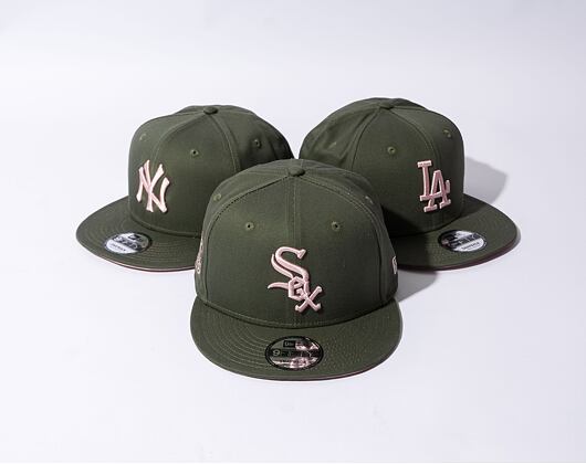 Kšiltovka New Era 9FIFTY MLB Side Patch Chicago White Sox New Olive / Dirty Rose