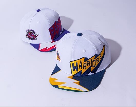 Kšiltovka Mitchell & Ness FAST TIMES SNAPBACK HWC GOLDEN STATE WARRIORS White