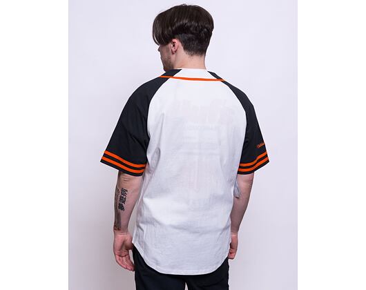 Dres Mitchell & Ness Practice Day Button Front Jersey ANAHEIM DUCKS White