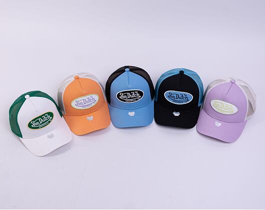 Kšiltovka Von Dutch Trucker Boston Lilac/White