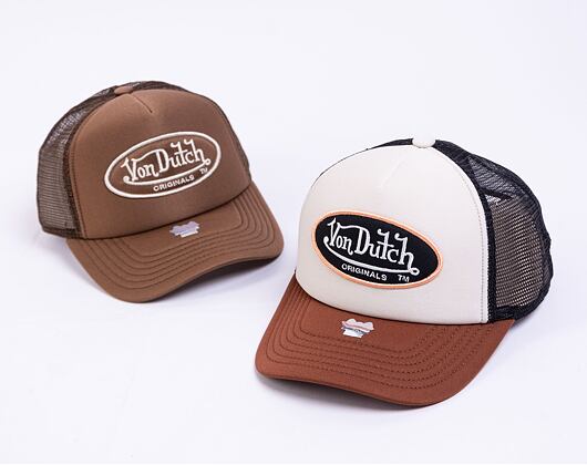 Kšiltovka Von Dutch Trucker Tampa Foam Beige/Brown