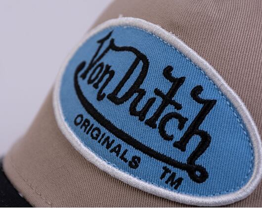 Kšiltovka Von Dutch Trucker Boston Sand/White