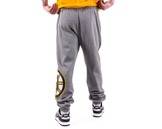 Tepláky Mitchell & Ness NHL M&N CITY COLLECTION FLEECE PANT BRUINS Grey Heather