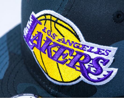 Dětská kšiltovka New Era 9FIFTY Kids NBA Y Team Camo Los Angeles Lakers Midnite Camo