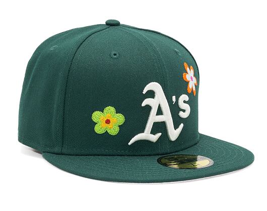 Kšiltovka New Era 59FIFTY MLB Floral Oakland Athletics Dark Green