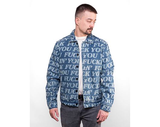 Bunda RIP N DIP Fuckin Fuck Denim Jacket Medium Wash