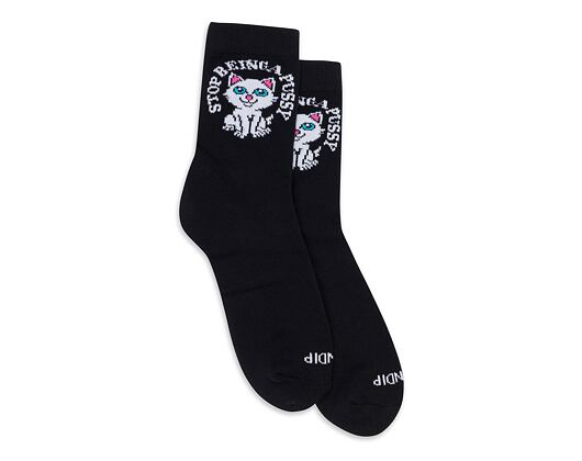 Ponožky RIP N DIP Stop Being A Pussy Mid Socks RND10020 Black