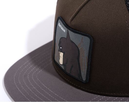 Kšiltovka Capslab Batman - Batman Flat Trucker Black / Grey