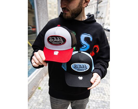 Kšiltovka Von Dutch Boston Trucker Cotton Twill Grey/Black