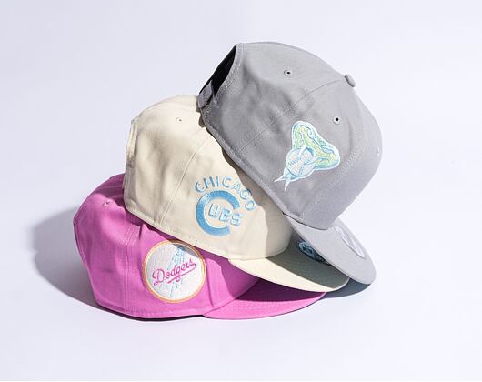 Kšiltovka New Era 9FIFTY MLB Pastel Patch Los Angeles Dodgers Wild Rose Pink / Off White