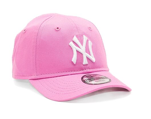 Dětská Kšiltovka New Era 9FORTY Kids MLB League Essential New York Yankees Wild Rose Pink / White