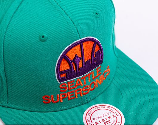 Kšiltovka Mitchell & Ness NBA Desert Green Snapback Hwc Seattle Supersonics Teal