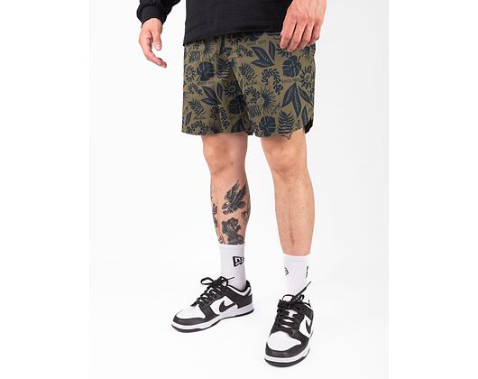 Kraťasy New Era Floral All Over Print New Olive / Navy