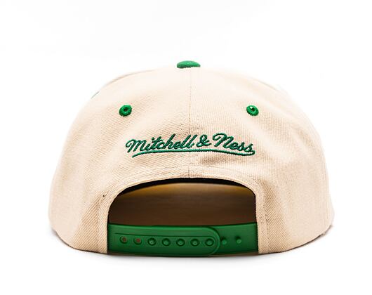 Kšiltovka Mitchell & Ness NBA Sail 2 Tone Snapback Boston Celtics Off White