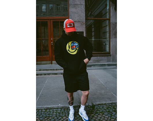 Mikina s kapucí Market Smiley Conflicted Hoodie Black