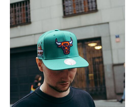 Kšiltovka Mitchell & Ness NBA Desert Green Snapback Chicago Bulls Teal