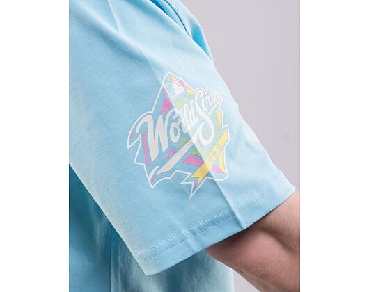 Triko New Era MLB Pastel Oversized Tee New York Yankees Pastel Blue / Off White