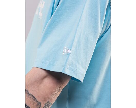 Triko New Era MLB Icecream Graphic Oversized Tee Los Angeles Dodgers Pastel Blue / Off White