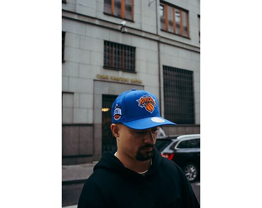 Kšiltovka Mitchell & Ness NBA Conference Patch Snapback New York Knicks Blue