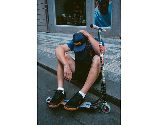 Kšiltovka ETNIES Corp Snapback Navy/Yellow
