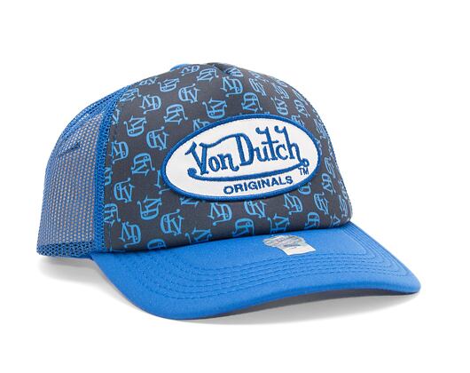 Kšiltovka Von Dutch Trucker Tampa Foam Black Aop/Blue