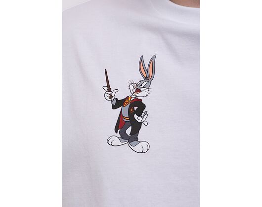 Triko New Era Looney Tunes × Harry Potter Line Up Oversized Tee White
