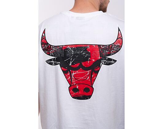 Triko New Era Infill Team Logo Oversized Tee Chicago Bulls Optic White / Red