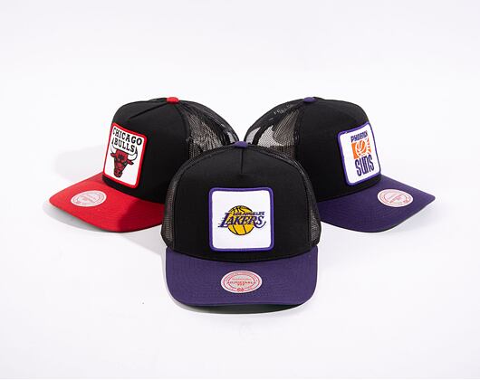 Kšiltovka Mitchell & Ness Nba Truck It Trucker Lakers Black