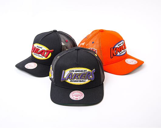 Kšiltovka Mitchell & Ness NBA Team Seal Trucker Lakers Black