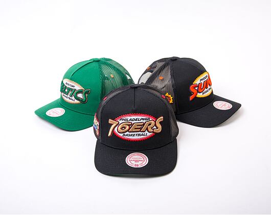 Kšiltovka Mitchell & Ness NBA Team Seal Trucker HWC 76Ers Black