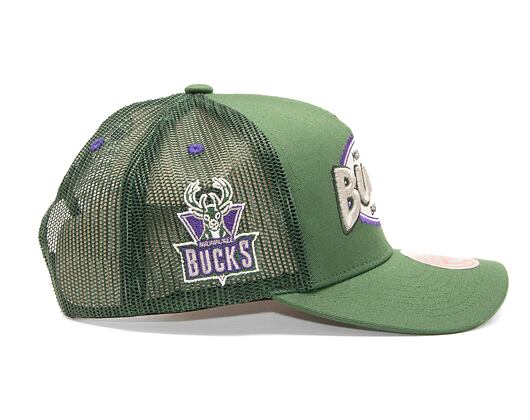 Kšiltovka Mitchell & Ness NBA Team Seal Trucker HWC Bucks Green